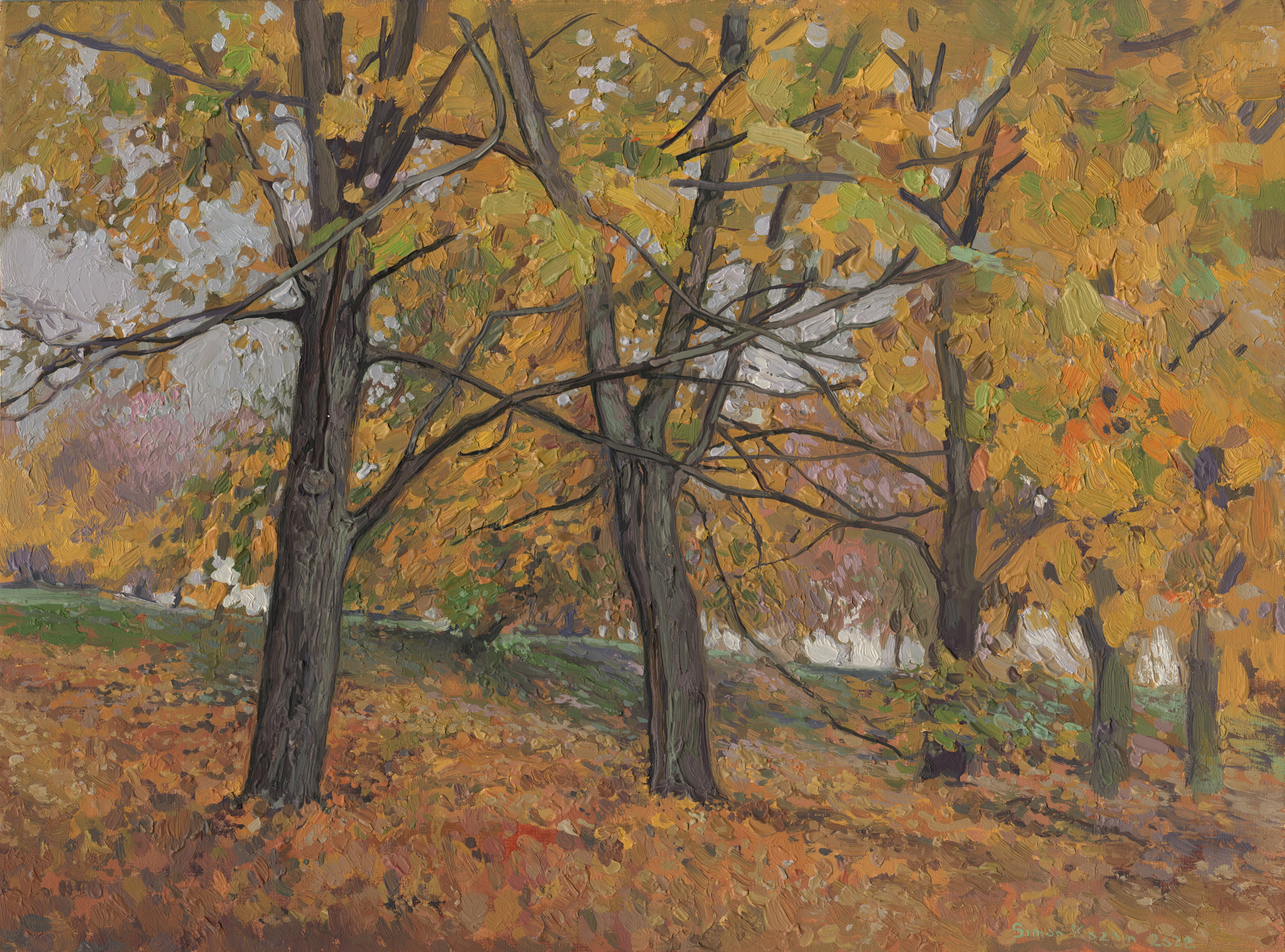 Simon Kozhin, Golden maples in Kolomenskoye Simon Kozhin, Golden maples in Kolomenskoye