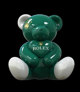 Sculpture, GackoBear Love pop art Rolex, André Gacko