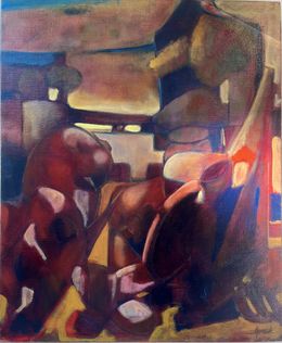 Painting, Ombre rouge, Joel Giraud