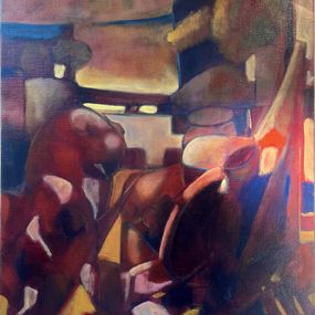 Gemälde, Ombre rouge, Joel Giraud