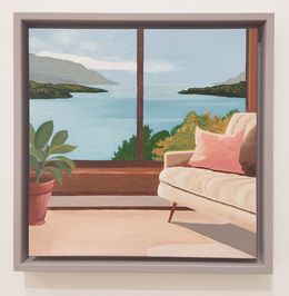 Pintura, Fenêtre sur lac Variation III, Gabriel Riesnert