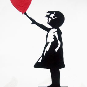 Skulpturen, Girl red Banksy, PyB