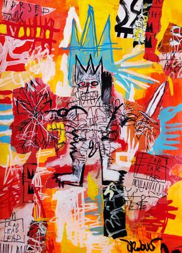 Peinture, The warrior (a tribute to Basquiat), Dr. Love
