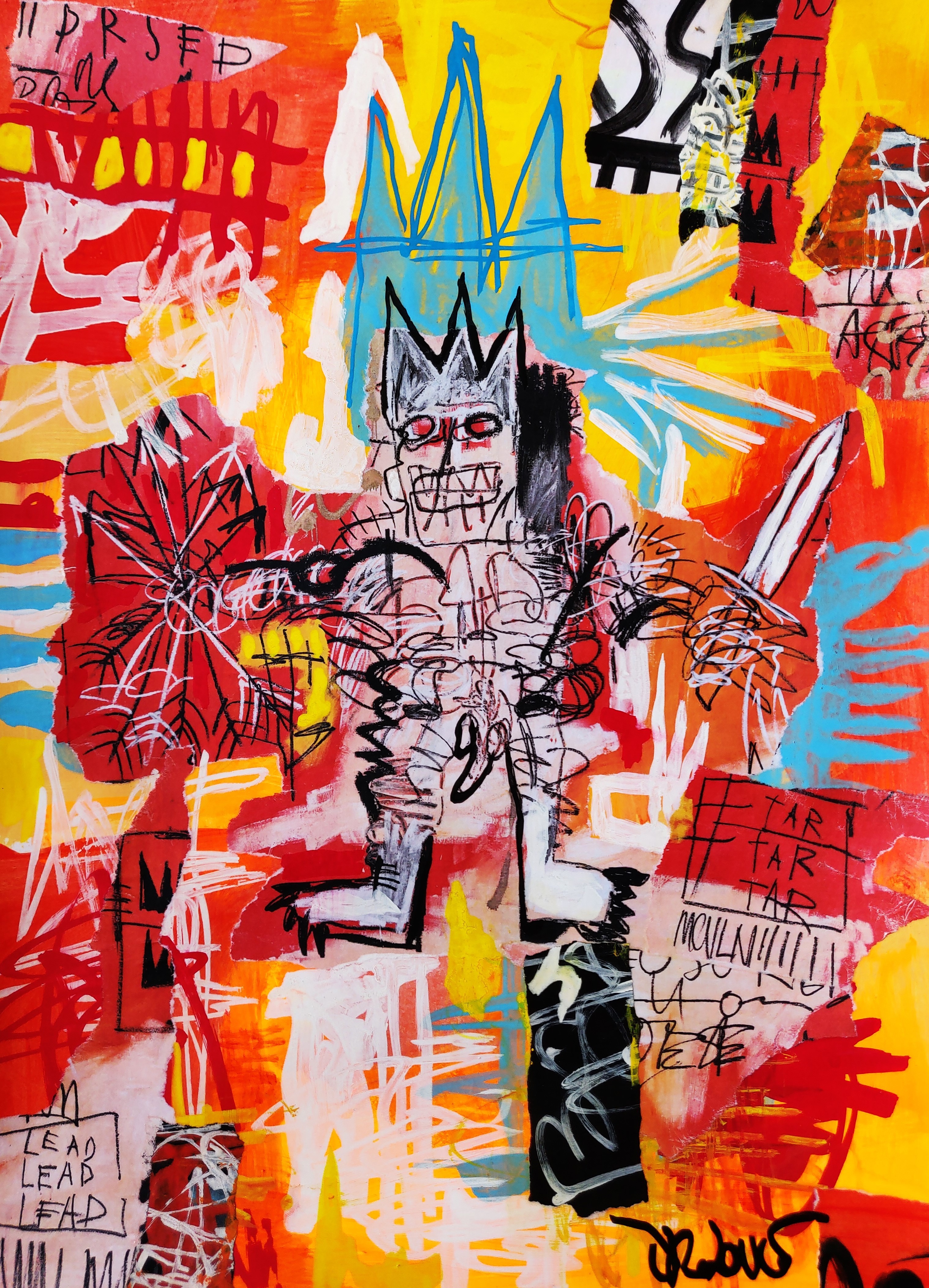 Dr. Love, The warrior (a tribute to Basquiat) Dr. Love, The warrior (a tribute to Basquiat)