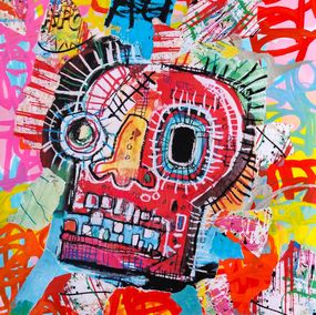 Painting, Magic Basquiat (a tribute to Basquiat), Dr. Love