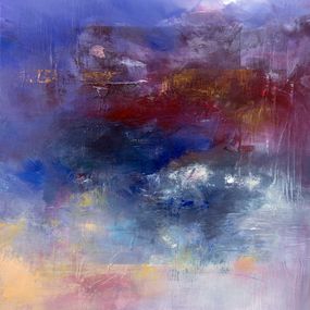 Painting, Rouge sur les rochers, Marianne Quinzin