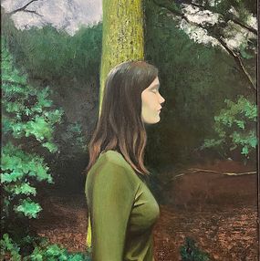 Peinture, Girl in the Forest, Tigran Pogosyan