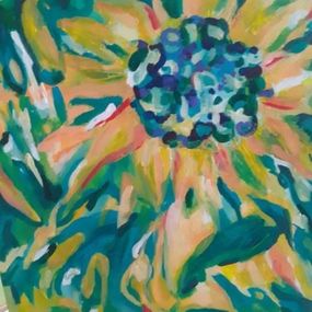 Peinture, Nostalgic Sunflower, Karin Mikulášová