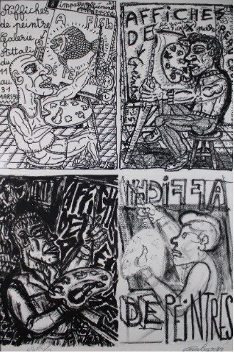 Robert Combas, Affiche de peintre Robert Combas, Affiche de peintre