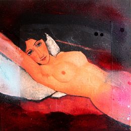 Peinture, Girl Modigliani extended, PyB