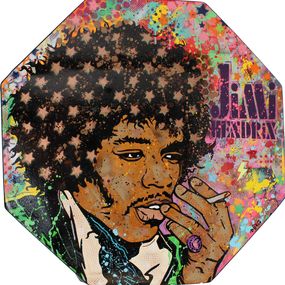 Painting, Jimi Hendrix, Romain Dorez
