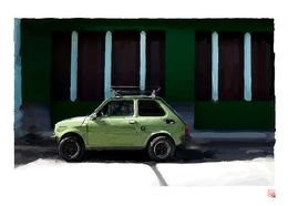 Print, Fiat 126 - Cuba, Thierry Machuron