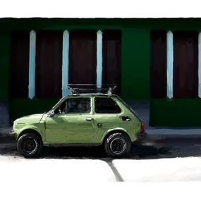 Print, Fiat 126 - Cuba, Thierry Machuron