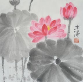 Gemälde, Lotus Pond, Zhize Lv