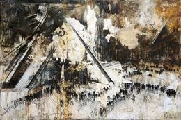 Gemälde, Hombre del torrente, de la serie Wrong way to heaven, Gustavo Díaz Sosa