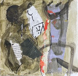 Painting, Black Abstraction, Aaron Labin (Grigoryan)