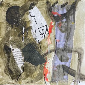 Painting, Black Abstraction, Aaron Labin (Grigoryan)