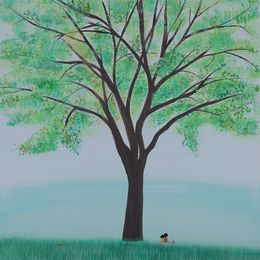 Painting, Big Tree, Lee Yu Min