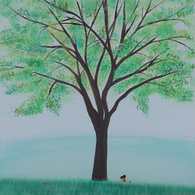 Painting, Big Tree, Lee Yu Min