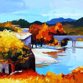 Pintura, Rivière au village, Pierrick Tual
