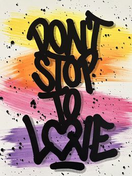Painting, Don't stop to love, JBesset