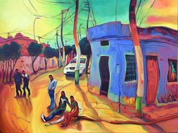 Peinture, Mexico 4, Google Earth Landscapes Series, 2019-2021. (Mexican Triptych, right panel), Alexander Lufer