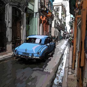 Print, Pluie tropicale à la Havane - Cuba, Thierry Machuron