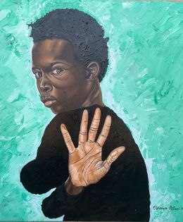 Painting, Hold My Peace, Olaosun Oluwapelumi