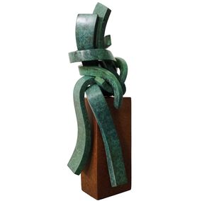 Sculpture, Tender Hug Sitting I, Vincent Champion-Ercoli