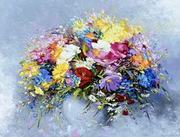 Painting, Vibrant Meadow Bouquet, Marieta Martirosyan