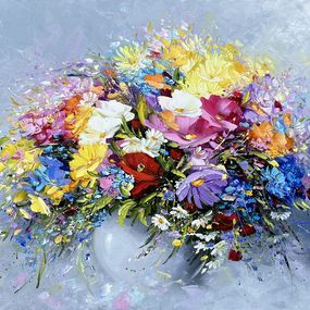 Painting, Vibrant Meadow Bouquet, Marieta Martirosyan
