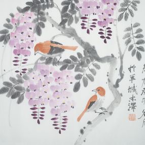 Painting, Wisteria, Zhize Lv