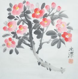 Painting, Camellia, Zhize Lv