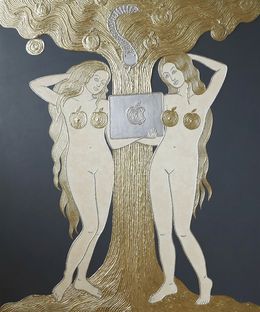 Gemälde, Apple tree, Alla Grande