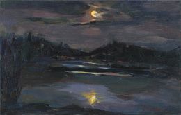 Gemälde, Moon night, Alisa Onipchenko-Cherniakovska
