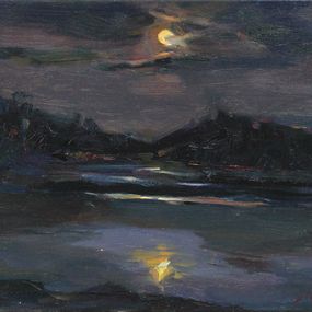 Painting, Moon night, Alisa Onipchenko-Cherniakovska