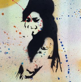 Peinture, Amy Winehouse pochoir, Spaco