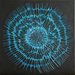 Gemälde, Empreinte éclat de bleu, Natacha Gillot