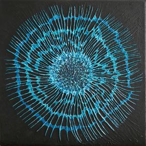 Gemälde, Empreinte éclat de bleu, Natacha Gillot