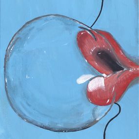 Gemälde, Blowing bubbles, Nine Lives