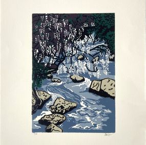 Print, Glycine sur l'Aven, Jean-Yves Boislève