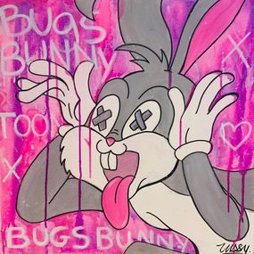 Gemälde, Bugs Bunny pink, Lussy