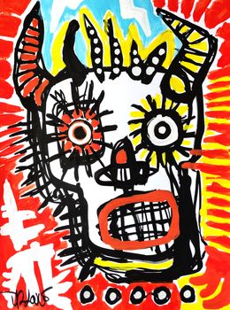 Pintura, Skull with horns, Dr. Love