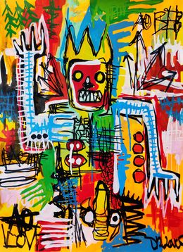 Gemälde, Erection king (a tribute to Basquiat), Dr. Love