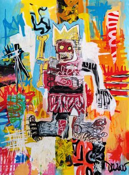 Gemälde, The king (a tribute to Basquiat), Dr. Love