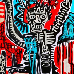 Peinture, The dancing man (a tribute to Basquiat), Dr. Love