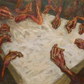 Painting, Meeting Of Might, Jonas Al Sayed