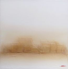 Gemälde, Desert Village, Sheila Tabben