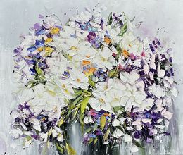 Painting, Delicate blossom bouquet, Marieta Martirosyan