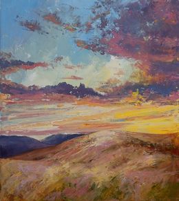 Peinture, Mountains Sunset, Igor Navrotskyi